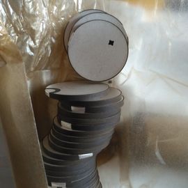 Round Shape Piezo Ceramic Plate Two Electrodes In The Same Side Customized Size