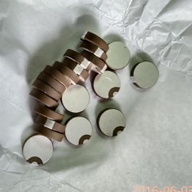 Good Heat Resistance Piezo Ceramic Plate Round Shape For Ultrasonic Detectors