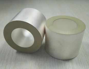 Silver Color Piezoelectric Ceramic Tube Positive And Negative Electrodes
