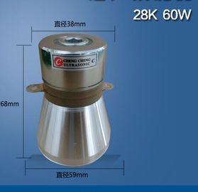 28K Frequency Piezoelectric Ultrasonic Transducer 60W Power Stainless Steel Material