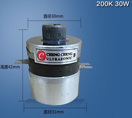 200k High Frequency Stainless Steel Piezoelectric Ultrasonic Transducer