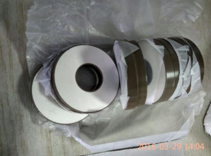 Tubuler Ring 50x30x40mm Piezoelectric Ceramic Discs Round Shape High Efficiency