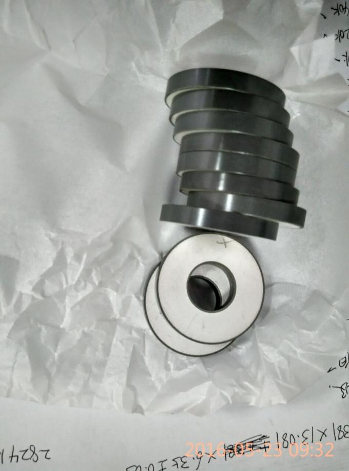 Weak Field Dissipation Ceramic 50 * 17 * 6.5mm Piezoceramic Ring Disc Coupling Modulus