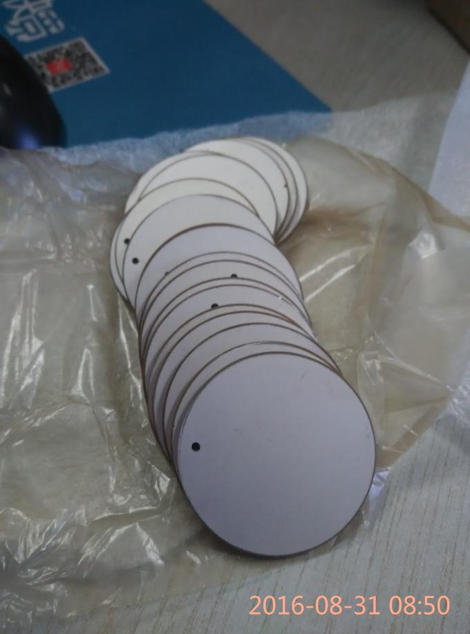 43x2mm Round Piezoelectric Ceramic Discs Positive and Negative in the Opposit Side