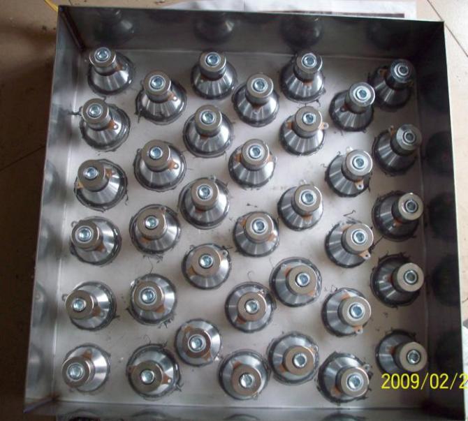 Piezoelectric Cleaning high frequency ultrasound transducer Testing in Laborary
