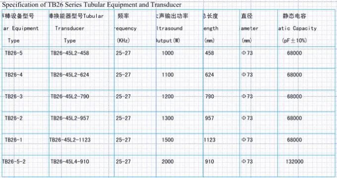 Titanium Alloy Tubular Reactor , Ultrasonic Reactor 25khz 2000w Vibration In Liquid
