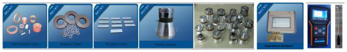 High Power Ultrasonic Piezoceramic Transducer 1500W 20K 20000 PF Capacity