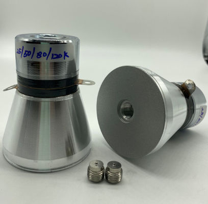 quality  80mm Ultrasonic Piezoelectric Transducer 25/50/80/120k Four Frequency factory