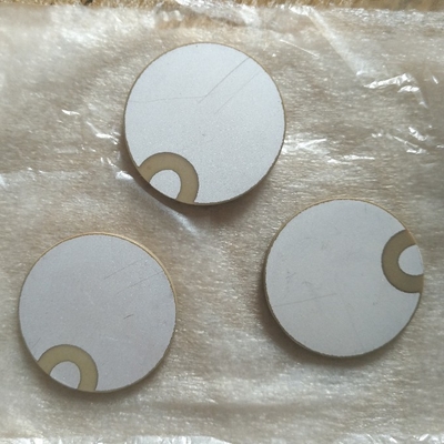 50mm Element Piezoelectric Ceramic Pzt Round Shape Two Electrodes In Same Side