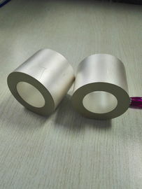 Cylinder Ring Round Piezoelectric Ceramic Discs Positive And Negative In One Side