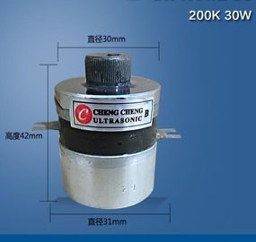 200K Higher frequency Piezoelectric Ultrasonic Transducer , Cleaning Piezoceramic Transducer