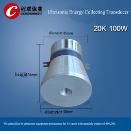100 W 20 Khz Transducer , Piezoelectric Transducer Ultrasound Heat Resistance