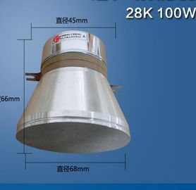 Single Frequency Ultrasonic Piezoceramic Transducer / 100W Piezoelectric Transducer