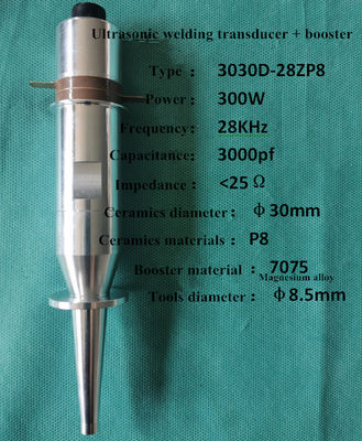 300w 28k Piezoelectric Ceramic Transducer For Welding Machine