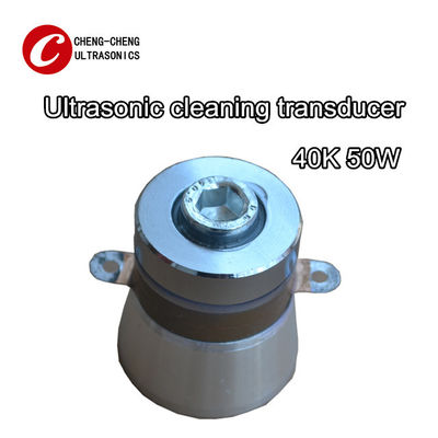 Stainless Steel Cleaning 50w 40k Piezoelectric Ultrasonic Transducer