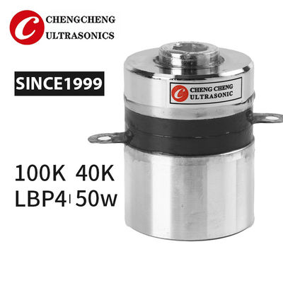 54mm Ultrasonic Cleaning Transducer 50w 40k And 100k Double Frequency